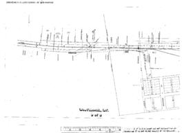 Plat Map of Northern Pacific Facilities at Whitehall, Montana, 1945
