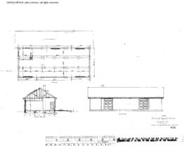 Northern Pacific Engineering Drawing, Freight House at Winlock, Washington, 1920