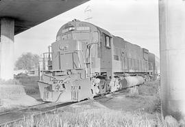 Southern Pacific Railroad diesel locomotive number 7116 at Auburn, Washington in 1970.