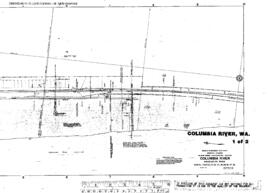 Plat Map of Great Northern Facilities at Columbia River, Washington, 1945