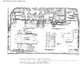 Burlington Northern Engineering Drawing, Unnamed Structure at Longview, Washington, undated