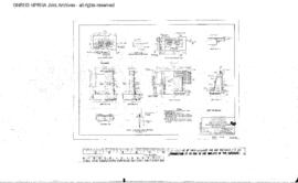 Northern Pacific Engineering Drawing: Abutments and Piers, Bridge 114 - Canal, South of Odair, Wa...