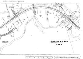 Plat Map of Great Northern Facilities at Burnaby, British Columbia, 1984