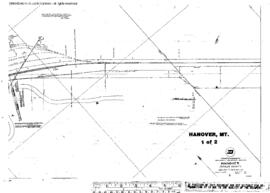 Plat Map of Milwaukee Road Facilities at Hanover, Montana, undated