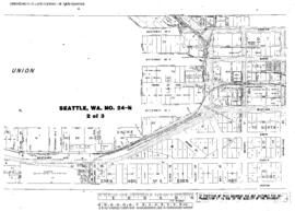 Plat Map of Northern Pacific Facilities at Seattle, Washington, undated