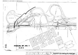 Plat Map of Great Northern Facilities at Fowler, Montana, 1922