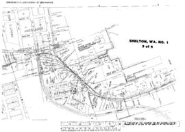 Plat Map of Northern Pacific Facilities at Shelton, Washington, 1953