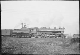 Union Pacific Railroad steam locomotive number 3225 at Tacoma, Washington in 1935.