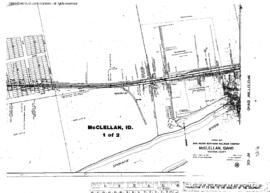 Plat Map of Great Northern Facilities at Mc Clellan, Idaho, 1916