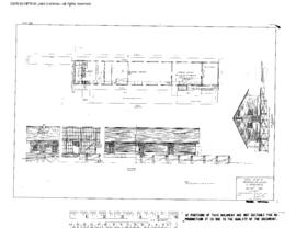 Spokane, Portland, and Seattle Railway Engineering Drawing, Warehouse at Bend, Oregon, 1915