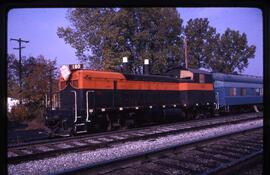Great Northern Diesel Locomotive 180 at Worthington, Ohio, undated