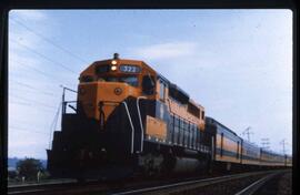 Great Northern Diesel Locomotive 322 at Bucoda, Washington, undated