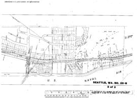 Plat Map of Northern Pacific Facilities at Seattle, Washington, 1910