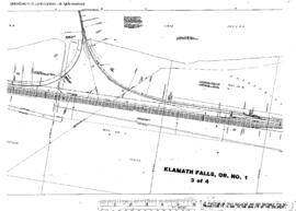 Plat Map of Great Northern Facilities at Klamath Falls, Oregon, 1962