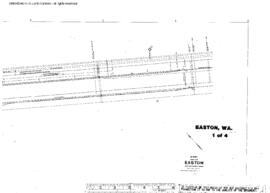 Plat Map of Northern Pacific Facilities at Easton, Washington, undated