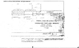 Spokane, Portland and Seattle Railway Engineering Drawing: General Elevation, Bridge 5.1 - Willam...