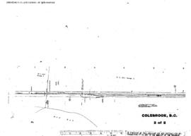 Plat Map of Great Northern Facilities at Colebrook, British Columbia, 1945