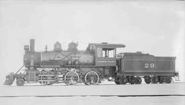 Yosemite Valley Railroad Steam Locomotive Number 29 at Philadelphia, Pennsylvania in February 1922.