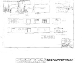 Burlington Northern Engineering Drawing, Motor Car House at Missoula, Montana, 1970