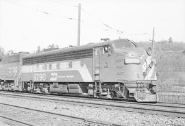 Burlington Northern diesel locomotive 9790 at Black River, Washington in 2975.