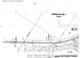 Plat Map of Great Northern Facilities at Vaughn, Montana, 1965