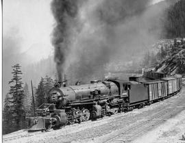 Northern Pacific steam locomotive number 4006 at Martin, Washington, 1924.