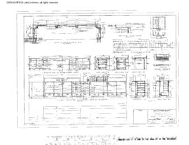 Great Northern Engineering Drawing, Depot at Bainville, Montana, 1957