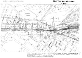 Plat Map of Northern Pacific Facilities at Seattle, Washington, 1947