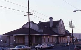 Burlington Northern depot at Yakima, Washington, in 1987.