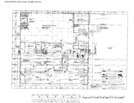 Chicago, Burlington and Quincy Engineering Drawing, Diesel Shop at Galesburg, Illinois, 1983