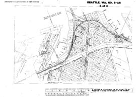 Plat Map of Northern Pacific Facilities at Seattle, Washington, 1945