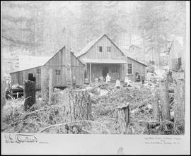 Northern Pacific engineering offices on Stampede Pass, Washington Territory, 1887.