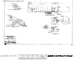 Northern Pacific Engineering Drawing, Sectionmen's Service Building at Missoula, Montana, 1962