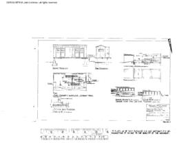 Northern Pacific Engineering Drawing, Store House at Parkwater, Washington, 1945