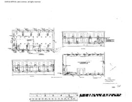 Northern Pacific Engineering Drawing, Store House at Missoula, Montana, 1922