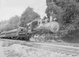 Lake Whatcom Railway Steam Locomotive Number 1070 at Park, Washington, circa 1988.