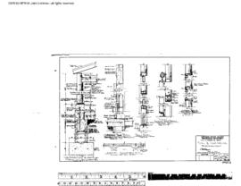 Northern Pacific Engineering Drawing, Tool and Car House at Bozeman, Montana, 1959