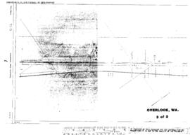 Plat Map of Spokane, Portland, and Seattle Railway Facilities at Overlook, Washington, 1916