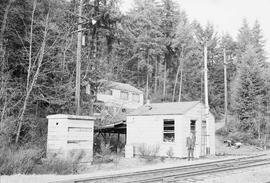 Burlington Northern station at Bangor, Washington, in 1975.