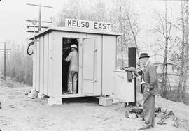 Northern Pacific station/signal shanty at Kelso East, Washington, in 1968.