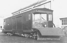 Seattle Municipal Railway Number 401 at the Georgetown carbarn, Seattle, Washington, undated.