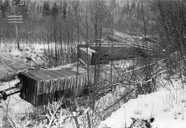 Burlington Northern accident at Index, Washington in 1975.