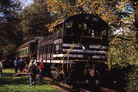 Northern Pacific Terminal Company 30 operating on the Lake Whatcom Railway at Wickersham, Washing...