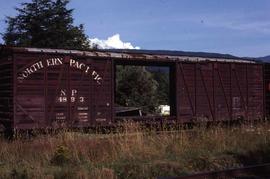 Northern Pacific box car number 4893 at Acme, Washington, in 1977.
