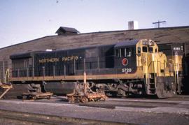 Burlington Northern 5620 parked at the diesel shop in Denver, Colorado, in 1970.