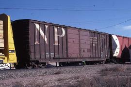 Northern Pacific box car 2821 in Denver, Colorado, in 1982.