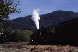 Northern Pacific 1070 near Park, Washington, in 1977.