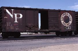 Northern Pacific box car 8969 at Albuquerque, New Mexico, in 1978.