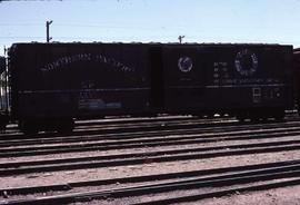 Northern Pacific box car 1229 in Albuquerque, New Mexico in 1978.