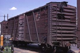 Northern Pacific box car 28014 at Denver, Colorado, in 1970.